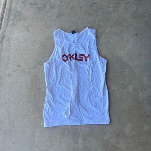 Oakley 2XL tank top Mens white y2k